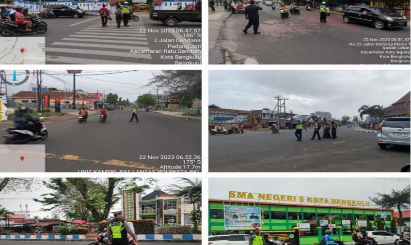 Bentuk Pelayanan di Pagi Hari, Polresta Bengkulu Gelar Comender Wish 