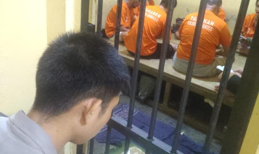 Polresta Bengkulu Kembali Laksankan Binrohtal Para Tahanan 