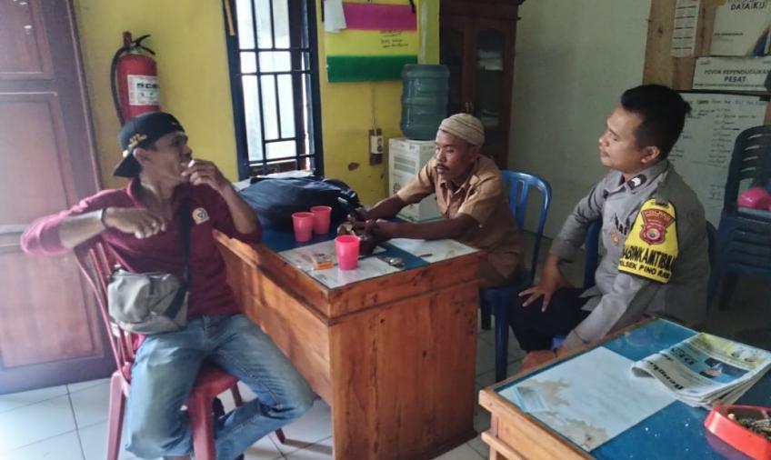 Jelang Masa Kampanye Pemilu Serentak Tahun 2024 Polsek Pino Raya Cipkon Sitkamtibmas yang Kondusif