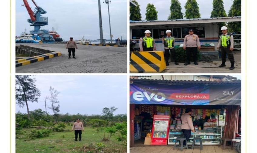 Jaga Sitkamtibmas Kondusif, Polsek KSKP Pulau Baai Patroli Diseputaran Kawasan Pelabuhan 