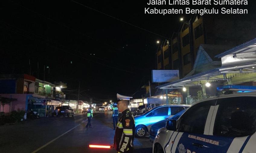 Polres Bengkulu Selatan Patroli Blue Light, Cegah Aksi Balap Liar 
