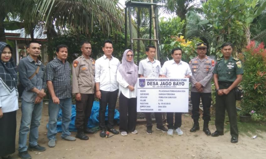 Kapolsek Lais Sampaikan Harapan di Penetapan Titik Nol Pembangunan Desa Jago Bayo
