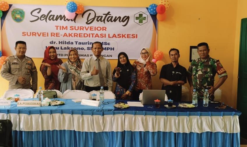 Polsek Selebar Hadiri Giat Re-Akreditasi Puskesmas Betungan 