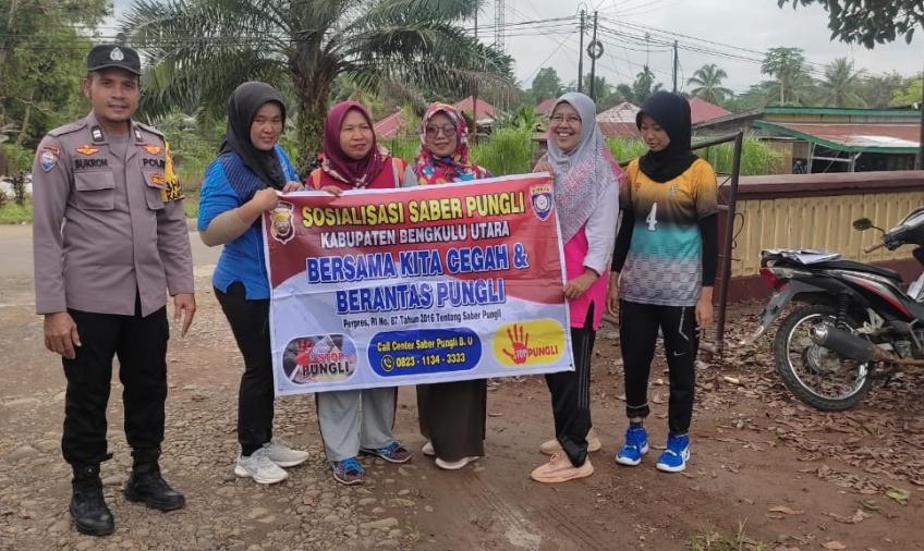 Polsek Padang Jaya Laksankan Sosialisasi Saber Pungli 