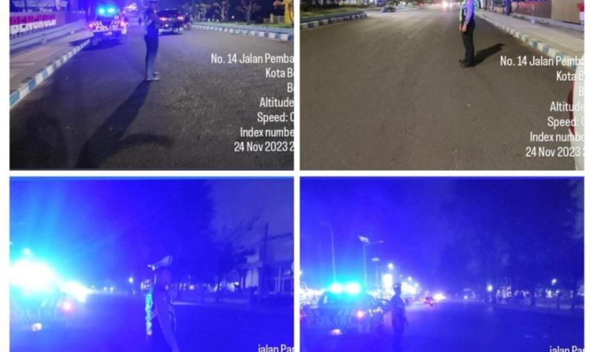 Ciptakan Kamseltibcar Lantas yang Aman dan Kondusif, Sat Lantas Patroli Blue Light