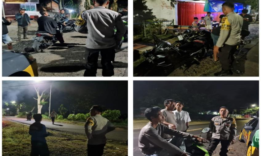 Gelar Patroli Dialogis dan Sambang, Polsek Muara Bangkahulu Sampaikan Imbauan Kamtibmas