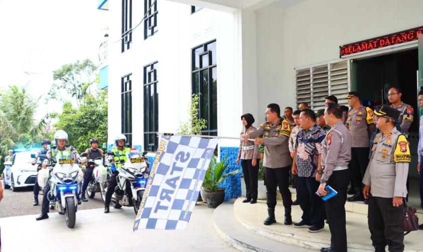 Kesiapan Pengamanan Nataru, Satlantas Polresta Bengkulu Gelar Tactical Wall Game