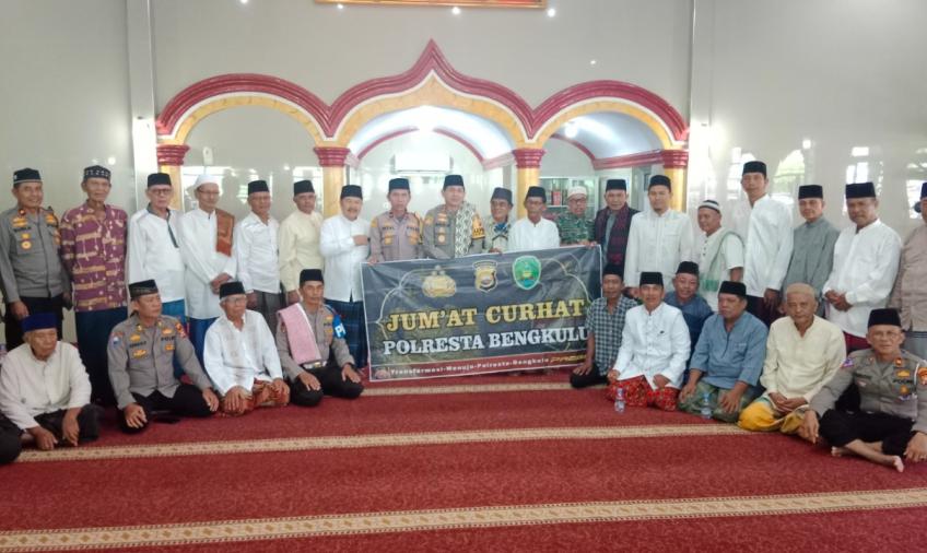 Jumat Curhat Polresta Bengkulu sebagai Upaya Cooling System Jelang Pemilu 2024