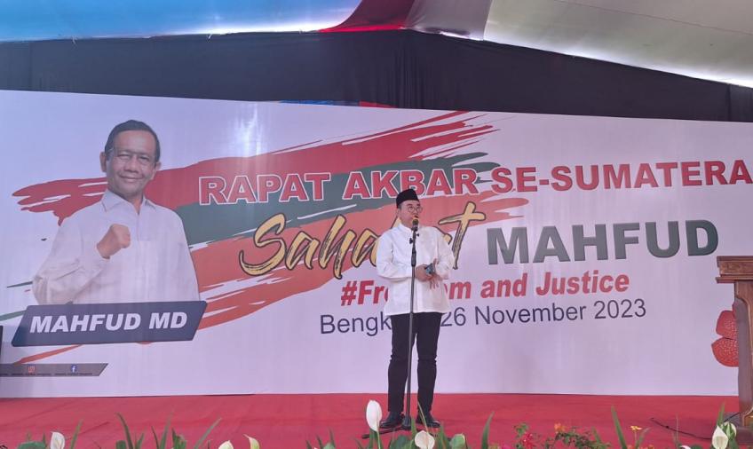 Ridwan Mukti saat menyampaikan sambutan