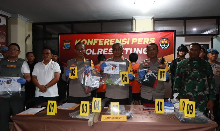 Polda Sulut Tahan 7 Tersangka Bentrok di Bitung
