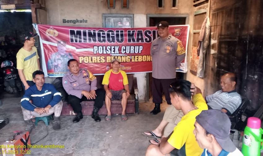 Tampung Curhatan Masyarakat, Polsek Curup Gelar Program Minggu Kasih