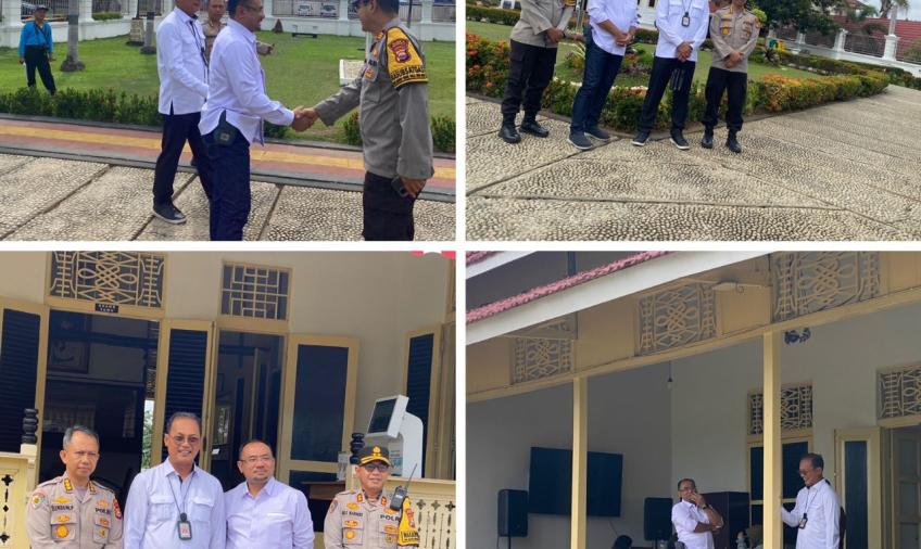 PJU Polresta Bengkulu dan Jajaran Dampingi Tim BPK RI Kunjungan ke Rumah Pengasingan Bung Karno dan Benteng Malabrough 