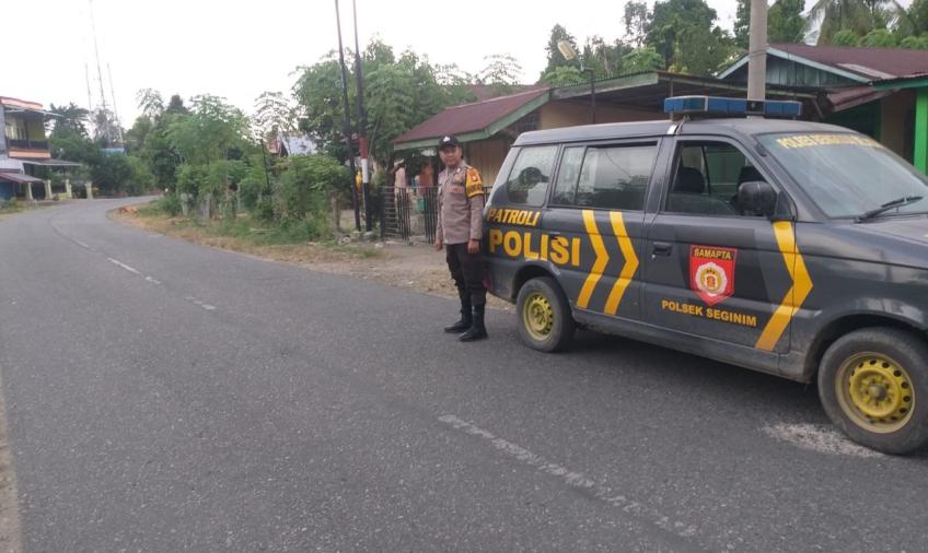 Polsek Seginim Polres BS Giatkan Patroli Presisi  Antisipasi Terjadinya Curat, Curas dan Curanmor Menjelang Kampanye Pemilu
