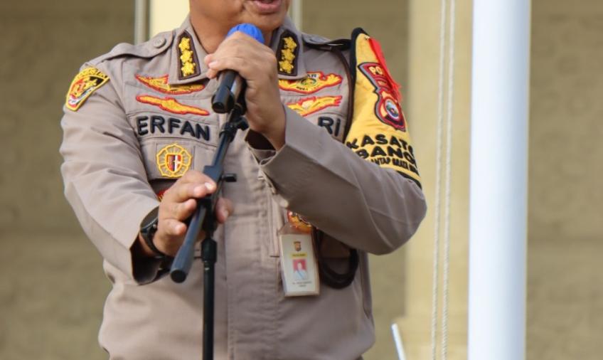 Karolog Polda Bengkulu Pimpin Apel Personel OMB