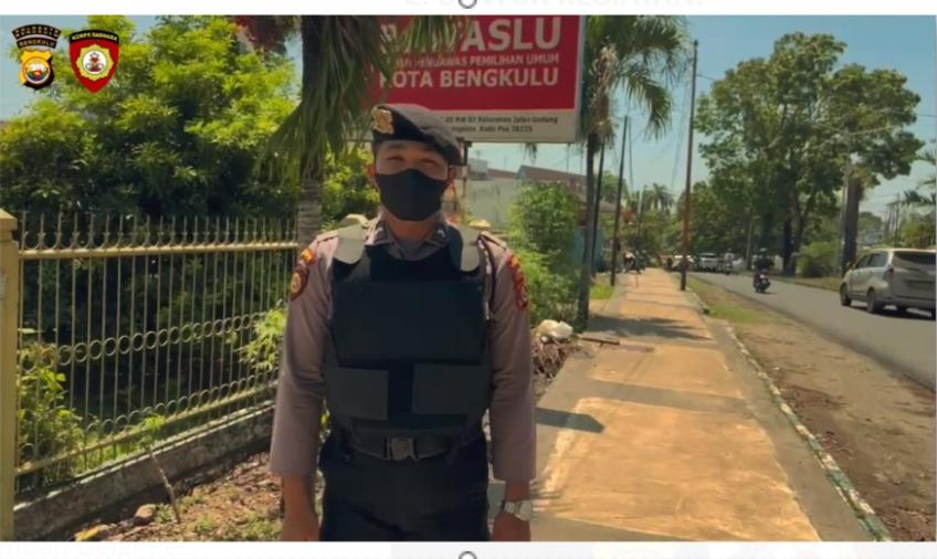 Sat Sampata Polresta Bengkulu Patroli Dialogis, Sambangi Kantor Bawaslu Kota 