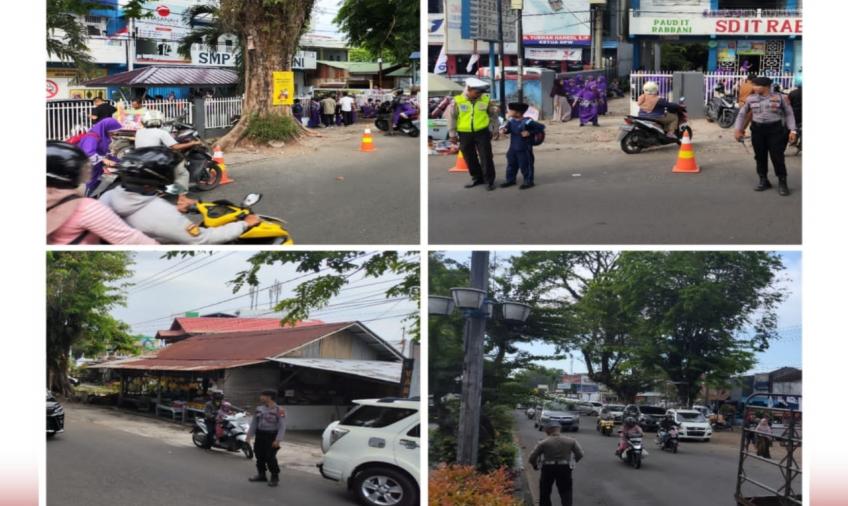 Antisipasi Arus Lalin Tetap Lancar, Polresta Bengkulu Gelar Comander Wish Sore Hari 