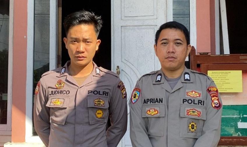 Siap Siaga, Personel Polres Kaur Patroli Pengamanan di Kantor Bawaslu  