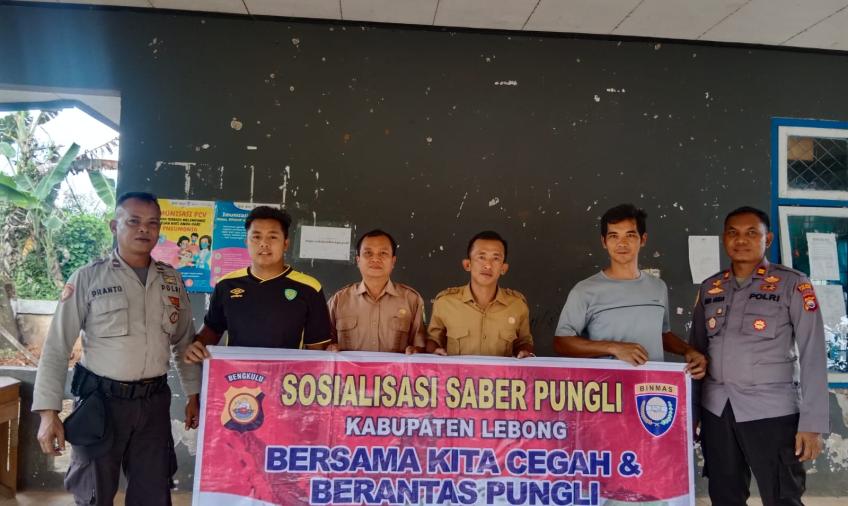 Polsek Lebong Atas Sosialisasi Saber Pungli di Kelurahan Tanjung Agung