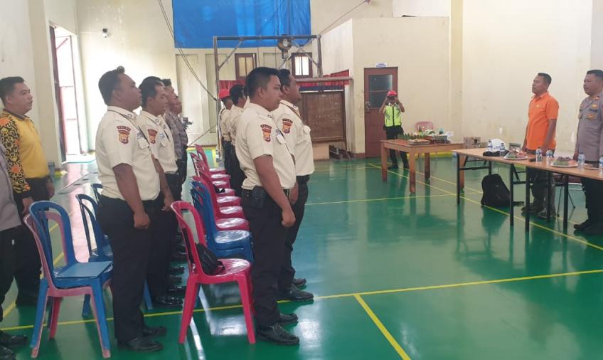 Kapolsek Lebong Selatan Sosialisasi Pengamanan dalam Rangka HUT Satpam Ke-43
