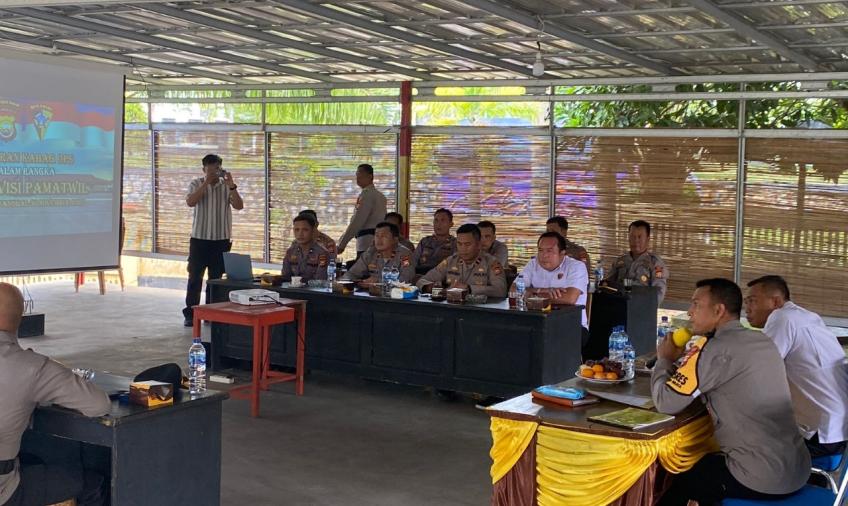 Jelang Pemilu 2024, Polres Kaur Gelar Supervisi Pamtwil 