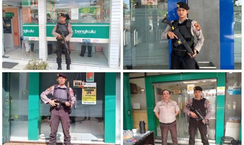 Polresta Bengkulu Laksanakan Pengamanan Bank dan ATM 