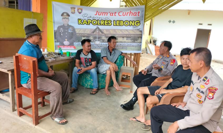 Jumat Curhat, Polres Lebong Tampung Keluhan Warga Desa Sukau Kayo