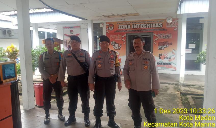 Sat Samapta Polres BS, Giatkan Patroli Ke Kantor KPU dan Bawaslu Serta Gudang KPU