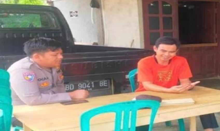 Patroli Dialogis, Polsek Kedurang Jaga Kondusifitas Tahapan Kampanye Pemilu Serentak Tahun 2024 