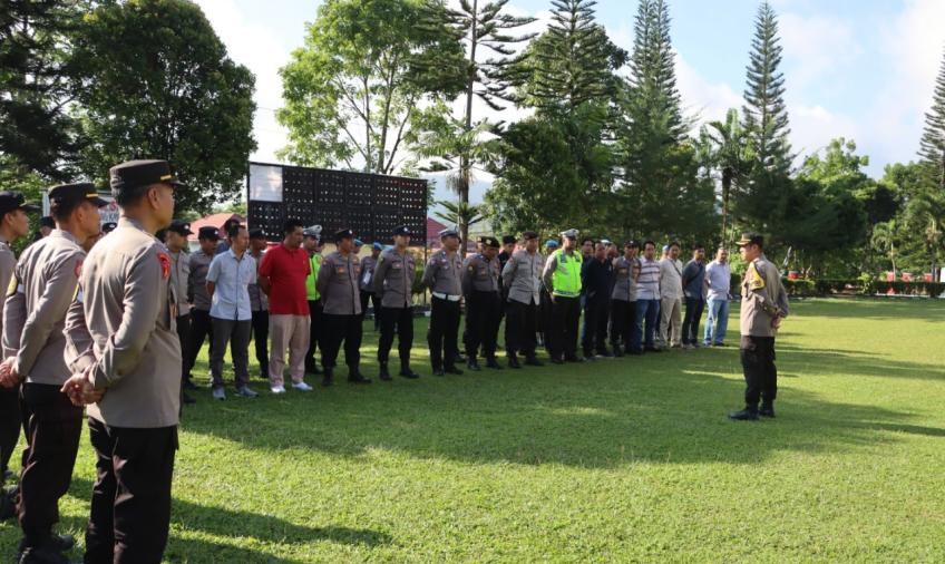 Wakapolres Pimpin Apel Personil Ops Mantap Brata Nala Polres Kepahiang