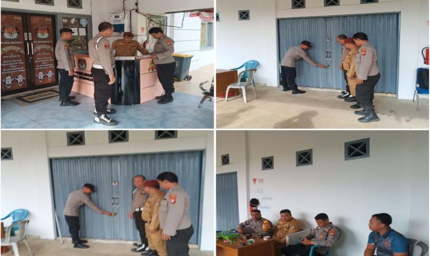 Patroli Pagi, Polsek Muara Bangkahulu Sambangi KPU Kota Bengkulu 