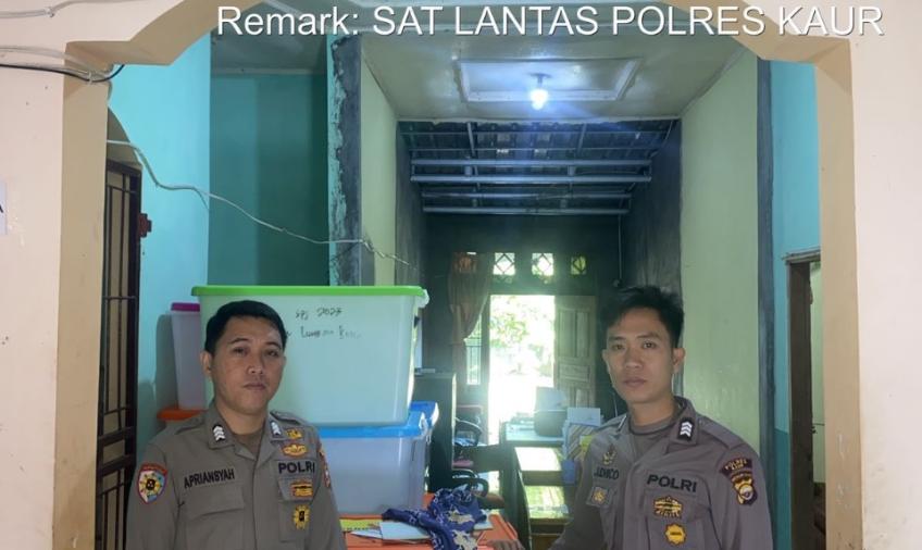 Operasi Mantap Brata Nala 2023, Personel Polres Kaur Pengamanan di Kantor Bawaslu 