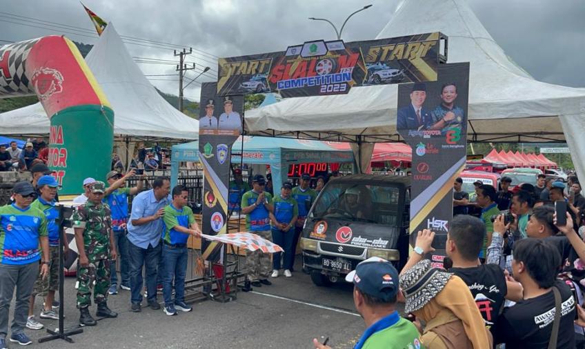 Wakapolres Lebong Hadiri Slalom Test Dalam Rangka HUT Kabupaten Lebong Ke-20
