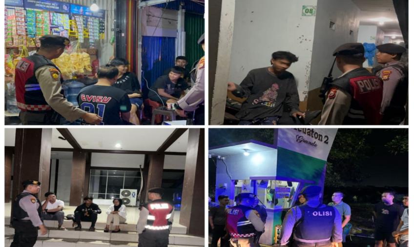 Patroli Dini Hari, Sat Sampata Sampaikan Imbauan Kamtibmas kepada Anak-Anak Remaja yang Nongkrong di Jam Rawan 