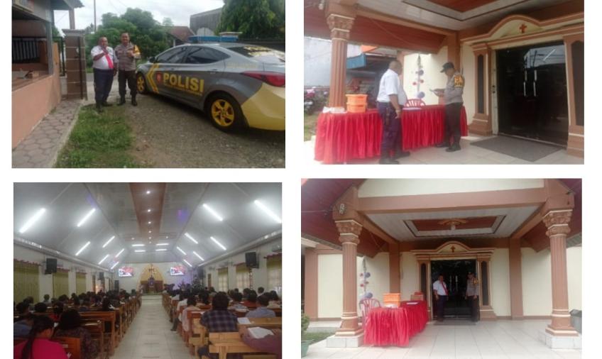 Kegiatan Ibadah Minggu di Gereja Gekisia Dijaga Polsek Gading Cempaka 