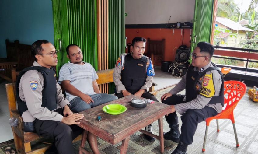 Dalam Rangka Pemilu Damai, Polsek Padang Jaya  Laksanakan Giat Penggalangan dan Cooling System Pemilu