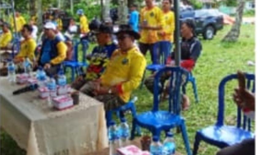 Kapolsek Seginim  Hadiri Pelepasan Kegiatan Bhakti Sosial Berburu Hama Babi Massal