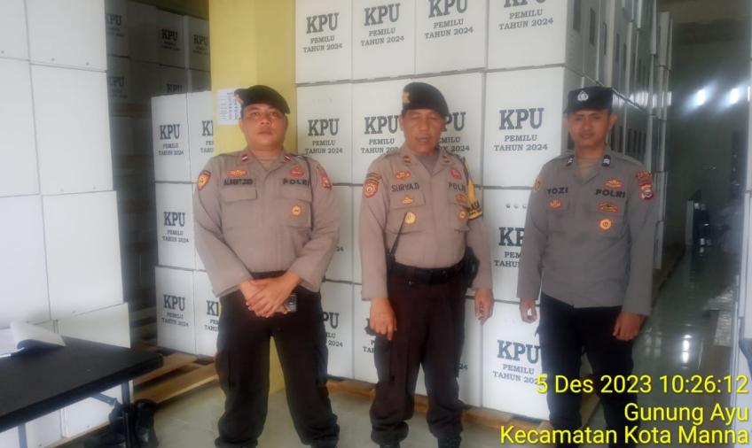 Polres BS, Tingkatkan Pengamanan dan Patroli ke Kantor KPU dan Bawaslu Serta Gudang KPU