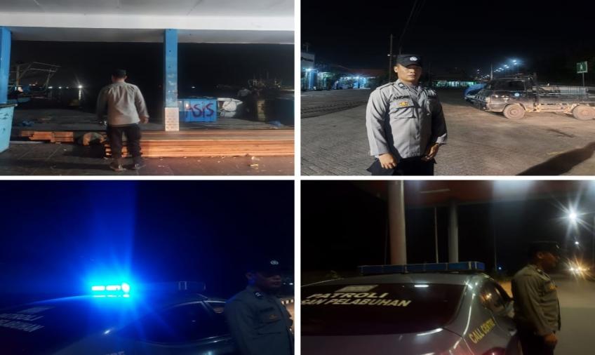 Patroli Dini Hari, Polsek KSKP Pulai Baai Berikan Rasa Aaman