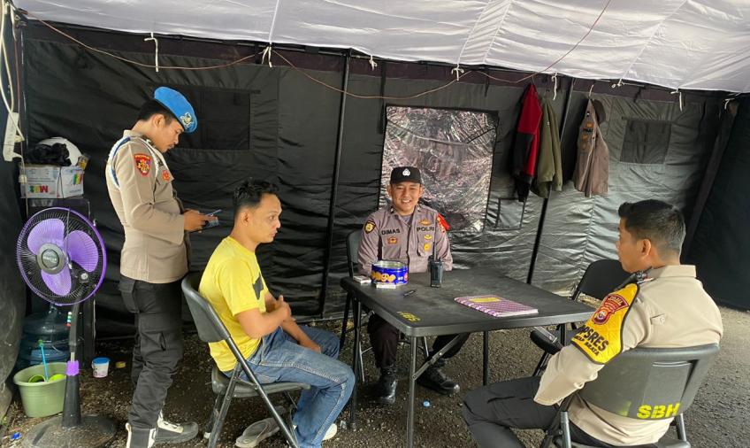 Kapolres Kepahiang Cek Kesiapan Personel yang Berjaga di Gudang logistik KPU