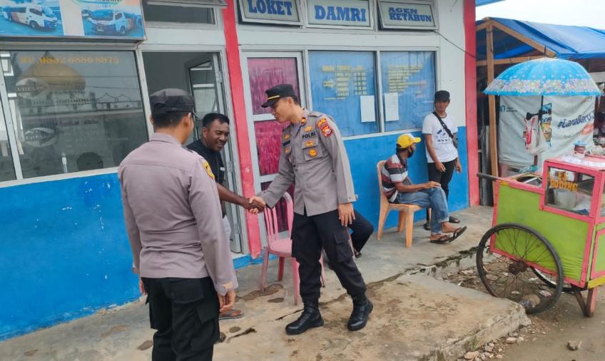 Mencegah Tindak Kejahatan, Polsek Ketahun Sampaikan Imbauan Kamtibmas kepada Warga