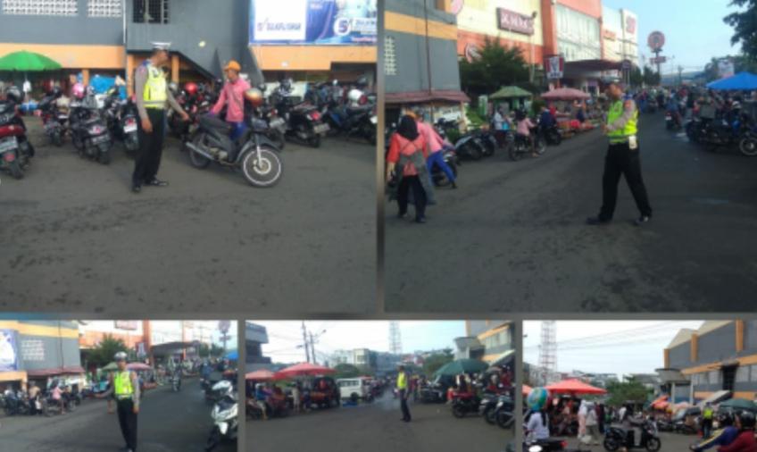 Ciptakan Kondisi Arus Lalin Lancar di pagi Hari, Polsek Ratu Samban Gelar Patroli
