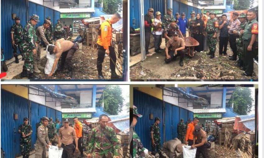Kodim 0407 Bengkulu Bersama Polresta Bengkulu dan Pemerintah Kota Bengkulu Bakti Sosial di Pasar Minggu 