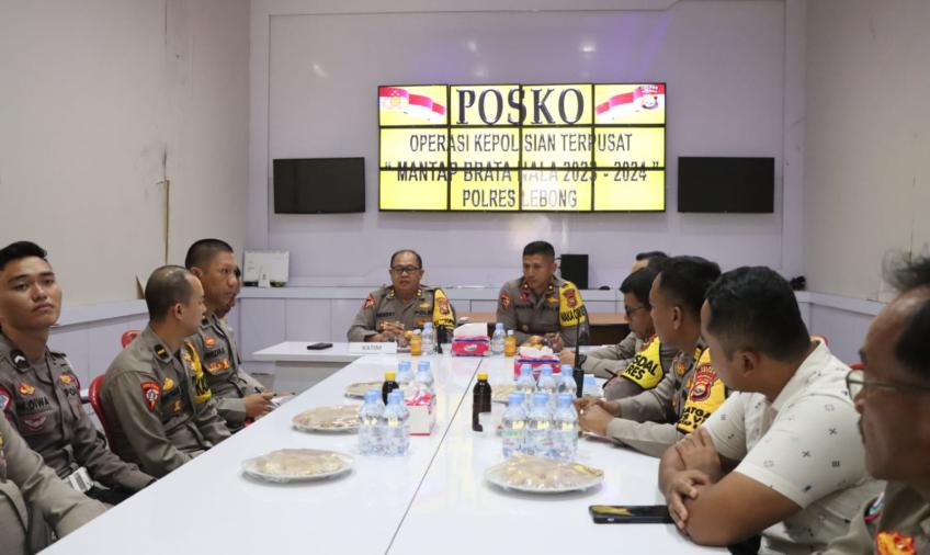 Polda Bengkulu Supervisi Operasi Mantap Brata Nala di Polres Lebong