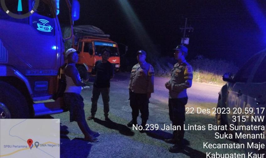 Hindari Kejahatan 3C Serta Premanisme, Personel Polsek Maje Patroli KRYD  