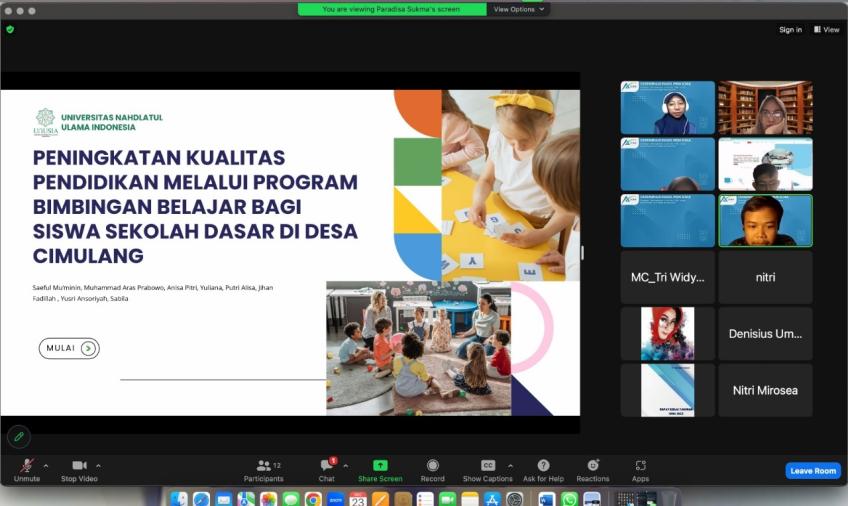Mahasiswa Unusia Diseminasikan Hasil Penelitian PKM di Tingkat Nasional