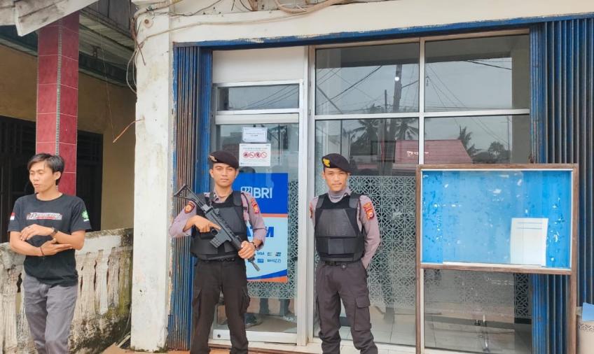 Cek Sitkamtibmas di Objek Vital, Polres Kaur Patroli di ATM 