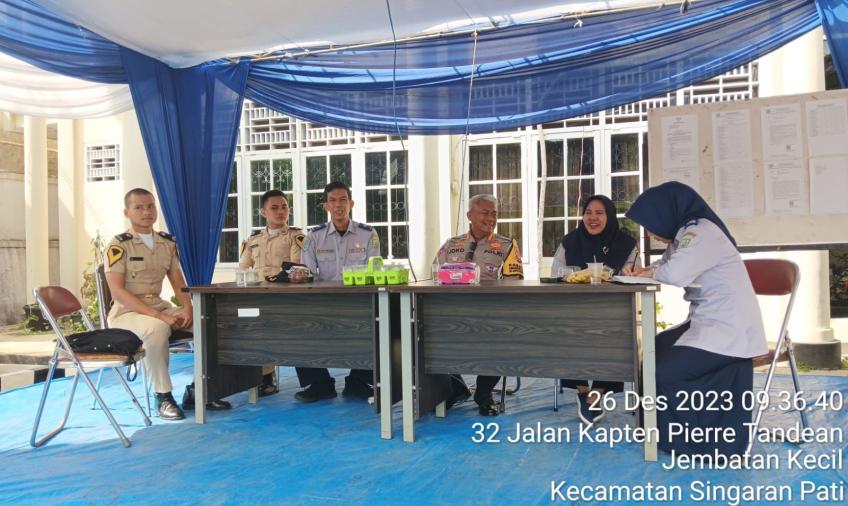 Jalin Sinergitas, Dirlantas Polda Bengkulu Pantau Posko Pengawasan Transportasi Natal dan Tahun Baru 2024