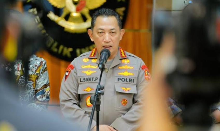 Rilis Akhir Tahun, Kapolri Doakan 856 Pegawai Polri yang Meninggal di Tahun 2023