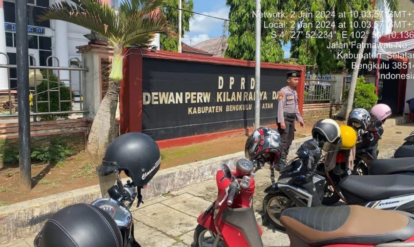 Sat Samapta Polres BS,  Patroli Jaga Situasi Kamtibmas yang Kondusif Menjelang Pemilu Serentak Tahun 2024