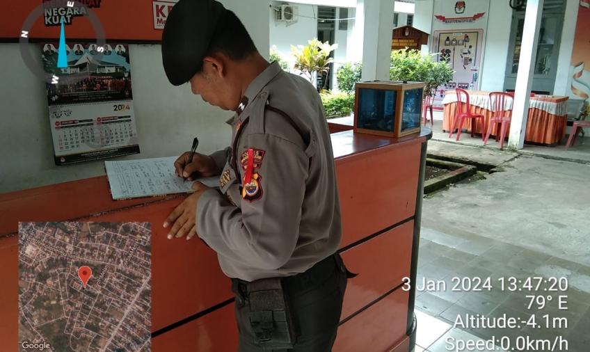 Bentuk Pelayanan Polri, Satgas Preventif OMB Polres BS Patroli ke Kantor Penyelenggara Pemilu